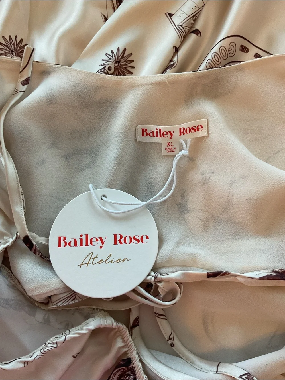 Bailey Rose NWT Western Cowboy Print Mini Dress XL Long Sleeve Rodeo - Picture 4 of 7